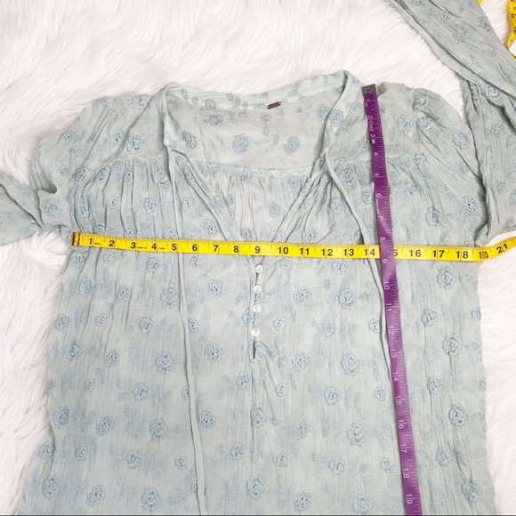 Free People Baby’s Breath Mini Dress in Sea Grass - Picture 12 of 13